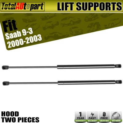 2x Soportes de elevación de capó Puntales de amortiguador Muelles Accesorios para Saab 9-3 2000-2003 4858627 Foto 1 de 4
