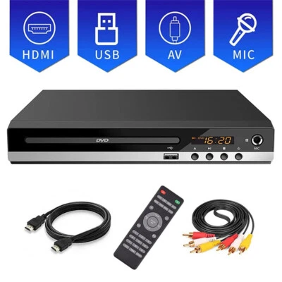 1080p DVD Player All Region Free DVD CD USB Player with HD+RCA Output US C7N0 - Image 1 of 4
