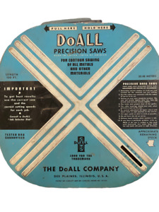 Vintage DoALL Precision Band Saw Blade Tin with Blade