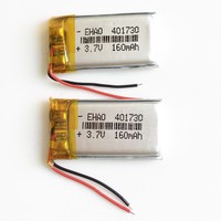 2pcs 3.7V 160mAh 401730 Lipo Li-ion Battery for MP3 DVD PSP Camera GPS bluetooth
