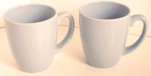 Corelle Coordinates Stoneware Light Blue Coffee Cocoa Tea Mugs Set Of 2 - Picture 1 of 6