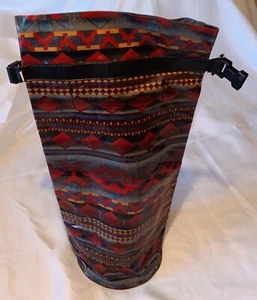 Vintage 90's REI 22 In. 8 Liter Roll and Buckle Dry Bag With South Western Print - Picture 1 of 7