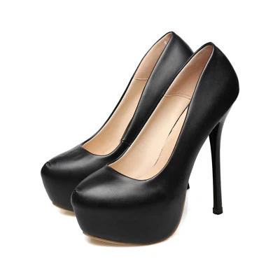 Zapatos de tacón alto Platform Drag Queen para hombre zapatos grandes de aguja blancos Foto 1 de 4