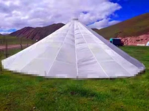 Dosel de paracaídas militar chino blanco diámetro redondo 8 m/26 ft sin línea de paracaídas - Imagen 1 de 8