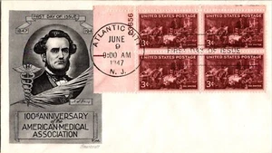 KAPPYSstamp US FDC SMARTCRAFT  1947 AMERICAN MEDICAL ASSOC SCOTT 949 - Picture 1 of 1