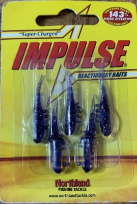 Impulse ReactionaryBait  #IBSC1RC-4 Purple-1pk of 5pcs-Brand New-SHIPS N 24 HRS - Image 1 of 4
