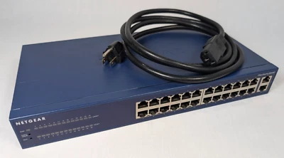 NETGEAR ProSafe FS526T 26Port 10/100 Smart Switch (2 Gigabit Ports) w Power Cord - Image 1 of 4