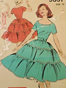 1960s Miss Advance 6729 Western/Square Dance/Swing Dress Sz: 12 B32 COMPLETE - Picture 1 of 7