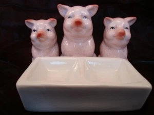 Enamels Porcelain Art Deco-German Style Art Nouveau Style Wildlife Pig Figurine - Picture 1 of 8