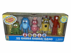 Juego de 5 figuras YO GABBA GABBA Spin Master Raro 2009 Toodee Foofa Muno Plex Brobee - Imagen 1 de 16