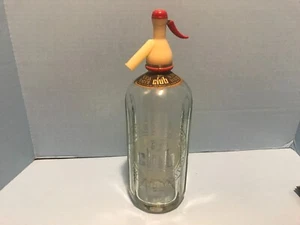 VINTAGE Cantrell & Cochrane Gt. Britain limited CLUB SODA WATER SELTZER BOTTLE - Picture 1 of 12