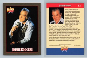 Jimmie Rodgers #82 Branson On Stage 1992 NAC Trading Card
