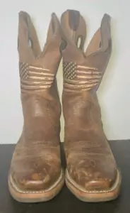 Ariat Herren Roughstock Patriot Schmale Eckige Zehe Cowboystiefel 10040348 Größe 8,5 - Bild 1 von 23