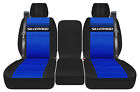 Fit 03-06 Chevy Silverado 40-20-40 ISB cotton car seat covers w/Silverado design