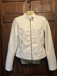 Damen Maurice PVC Jacke Creme Größe Small - Bild 1 von 6