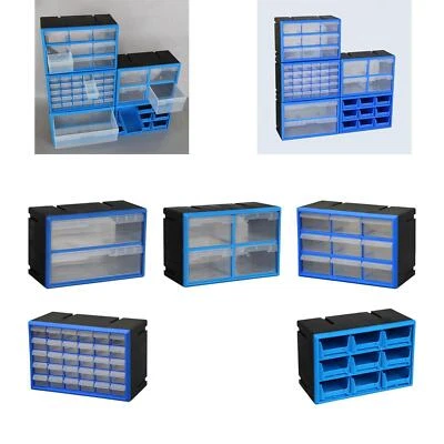Drawer Storage Cabinet Organizer Home Container for Hardware Makeup Crafts - Image 1 of 2