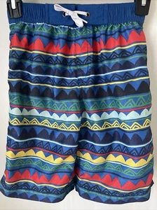 Hanna Andersson Boys Triangle Colorful Trunks Size 8 - Picture 1 of 7
