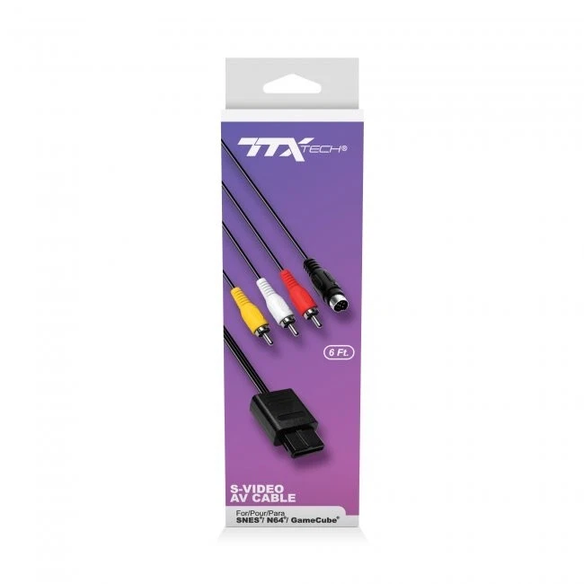 New S-Video A/V Cable for N64, GameCube & Super Nintendo SNES Systems NEW - Image 1 of 1