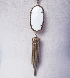 Kendra Scott Rayne Pendant Necklace Rose Gold/Ivory Mother Of Pearl One Size - Picture 1 of 5