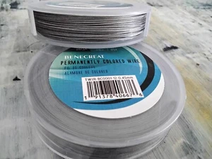 Benecreat Tiger Tail Wire, Permanant Coloured, Nylon Coated, 0.45mm, 80 metre. - Picture 1 of 2