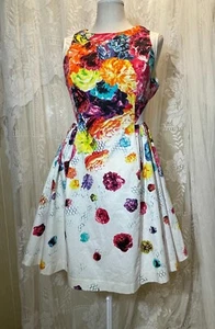 Prabal Gurung Fit & Flare Floral Spring Dress w/Pockets SZ 8 - Picture 1 of 11