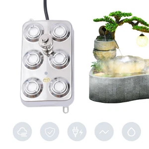 6 Heads Ultrasonic Mist Maker Humidifier Pond Fogger Fog Machine Mist Humidifier - Picture 1 of 14