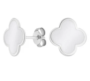 OHRHÄNGER OHRSTECKER OHRRINGE OHRSCHMUCK Echt Silber 925 Klee - Bild 1 von 3