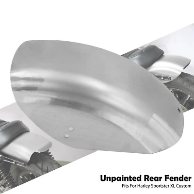 Metal Unpainted Bobber Short Rear Fender Mudguard For Harley Sportster XL Iron Foto 1 de 4