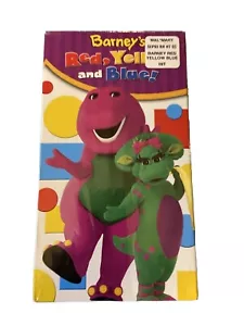 Barney’s Red Yellow And Blue VHS Tape Children Music Family 2003 VTG NOS NIP - Picture 1 of 9