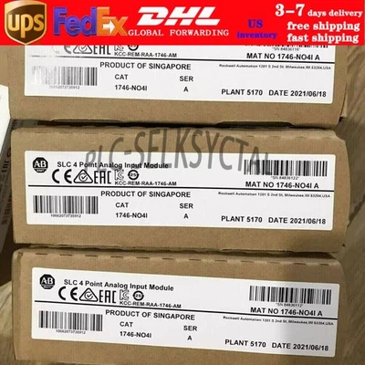 New Allen-Bradley 1746-NO4I SER A SLC 500 Analog Ouput Module AB 1746NO4I - Image 1 of 4