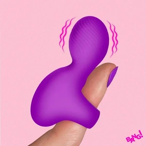 Lila Silikon Finger Vibrator Wiederaufladbar Wasserdicht G-Punkt Vibe Körpermassage - Bild 1 von 6