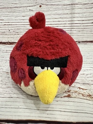 2010 Angry Birds 5” Plush Toy Red Spotted Terence No Sound - Commonwealth - Image 1 of 4