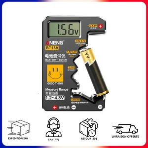 Testeur de Pile Numérique Précis Universel- AA, AAA, C, D, 9V, piles bouton - Imagen 1 de 3