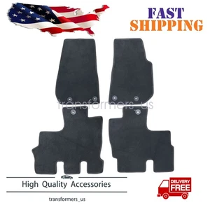 Fits 2014 2015 2016 2017 Jeep Wrangler Front & Rear Floor Mats Carpet Black New - Picture 1 of 13
