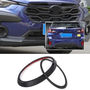 Matte Black Front/Rear Logo Emblem Badge Trim Ring For Subaru Crosstrek GU 2024+ - Picture 1 of 24
