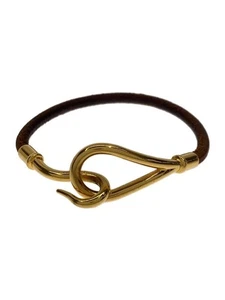 HERMES jumbo leather Brown bracelet for women Used - Picture 1 of 5