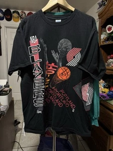 Vintage 1991 NBA Oregon Trail Blazers T-shirt XL Salem Sportswear Tag - Picture 1 of 6