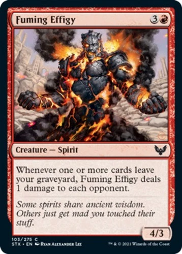 x1 Fuming Effigy - Strixhaven: School of Mages - NM - MTG - Image 1 of 1