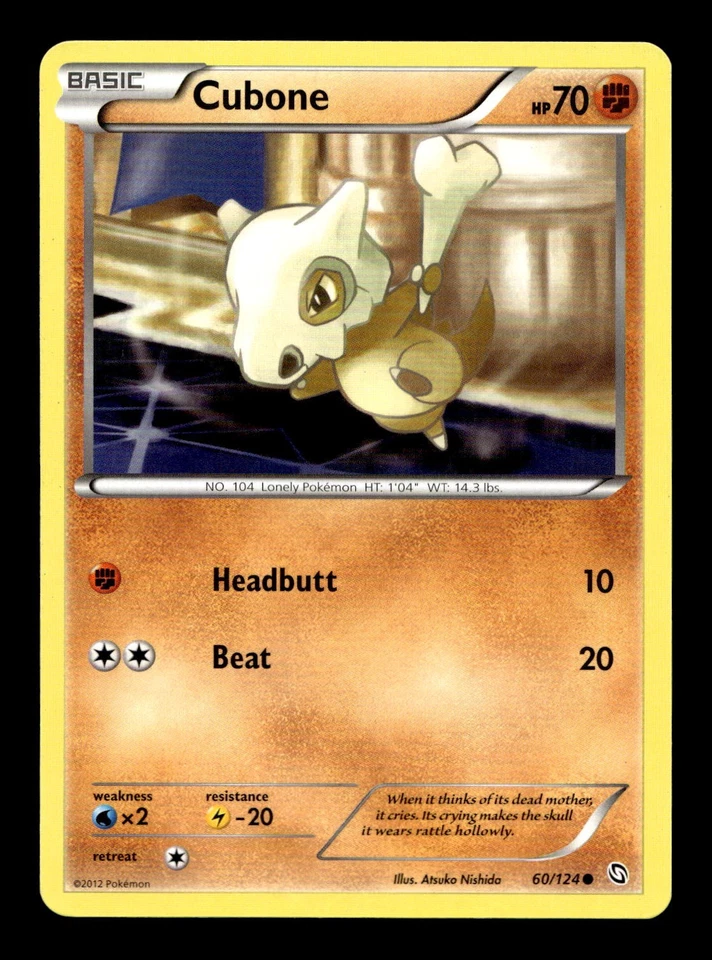 Cubone Marowak Pokemon Card! Rare Holo/Reverse Holo GX EX Choose Your Cards! - Image 1 of 1