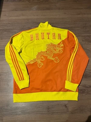 VTG 2007 BHUTAN Adidas Track Jacket Football Soccer Dragon - Step Up - Size XL - Image 1 of 4