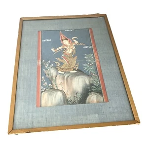 Late 19th Century Antique Thai Miniature Painting Vintage - Picture 1 of 8