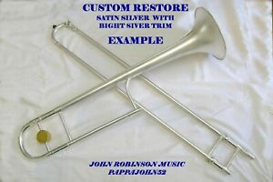 *HN White KING 2B Liberty trombone 1952 CUSTOM RESTORE Lacquer or Silver finish