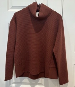 NUEVO CON ETIQUETAS RBX Active Blain Pullover SUDADERA CUELLO DE VACA ESTILO CR1473 Marrón Talla Mediana - Imagen 1 de 10