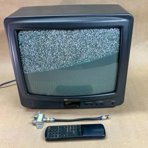 White-Westinghouse WT-1300 13" Retro Gaming CRT TV with Remote Tested & Working - Picture 1 of 18
