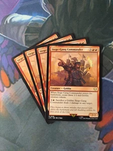 Siege-Gang Commander x 4 | 7% Off 2+ | UB: Lord of the Rings | NM | MTG - Picture 1 of 1