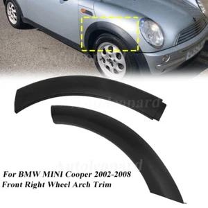 2x Front Wheel Right Side Upper Fender Arch Cover Trim for Mini Cooper 2002-2008 - Picture 1 of 8