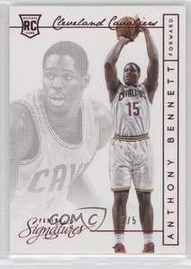 2013-14 Panini Signatures Red /5 Anthony Bennett #330 Rookie RC