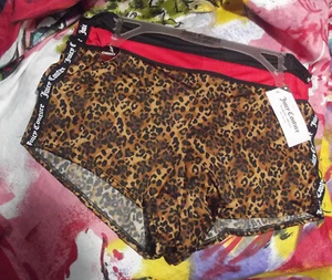 3 NEW JUICY COUTURE JC9693 3PKAE PLUS SIZE MF CHEEKY BOYSHORT PANTIES 2X - Picture 1 of 2