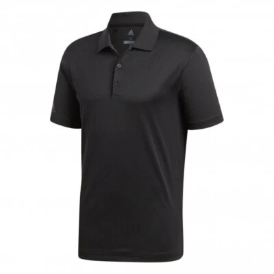 Adidas Herren Golf Performance Poloshirt, schwarz, NEU
