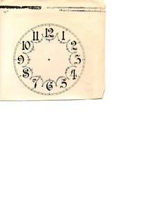 3 1/4"-4"-4 3/4"-5" Dia Clock Dial Face Cardstock-GLOSSY ARABIC LACED FLORAL - Picture 1 of 2